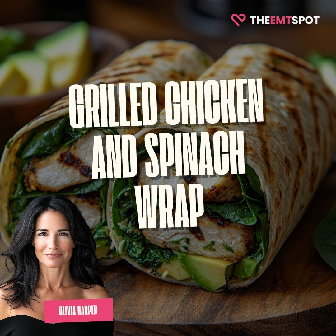Grilled Chicken and Spinach Wrap