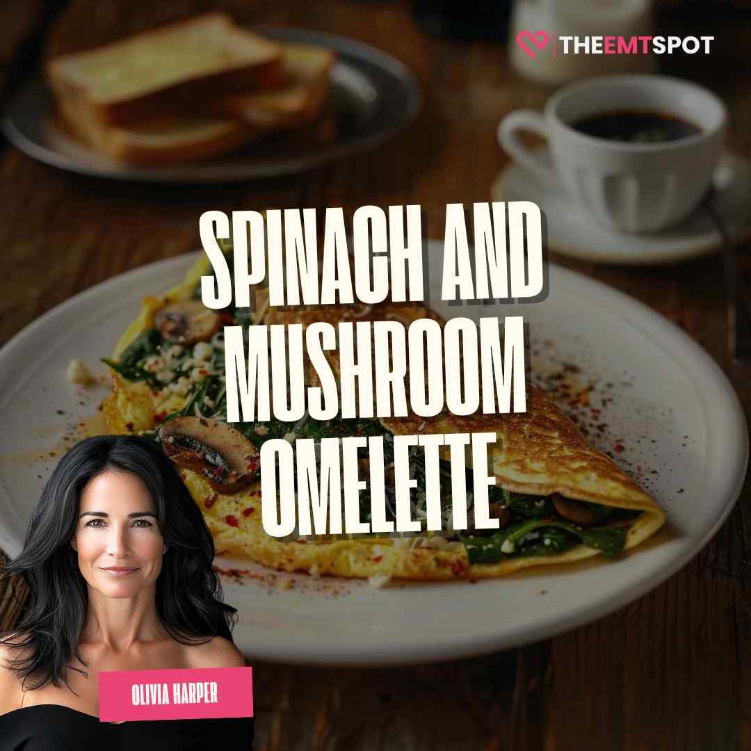 Spinach and Mushroom Omelette