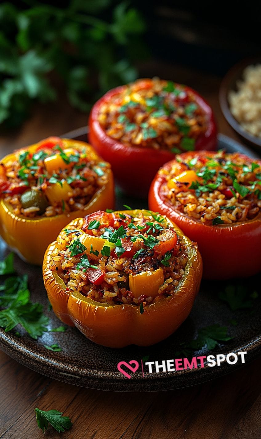 Vegetarian Stuffed Bell Peppers