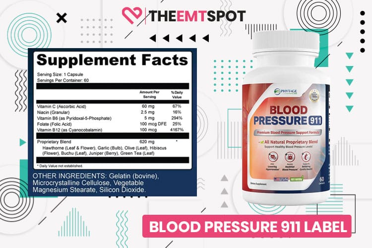 blood pressure 911 label