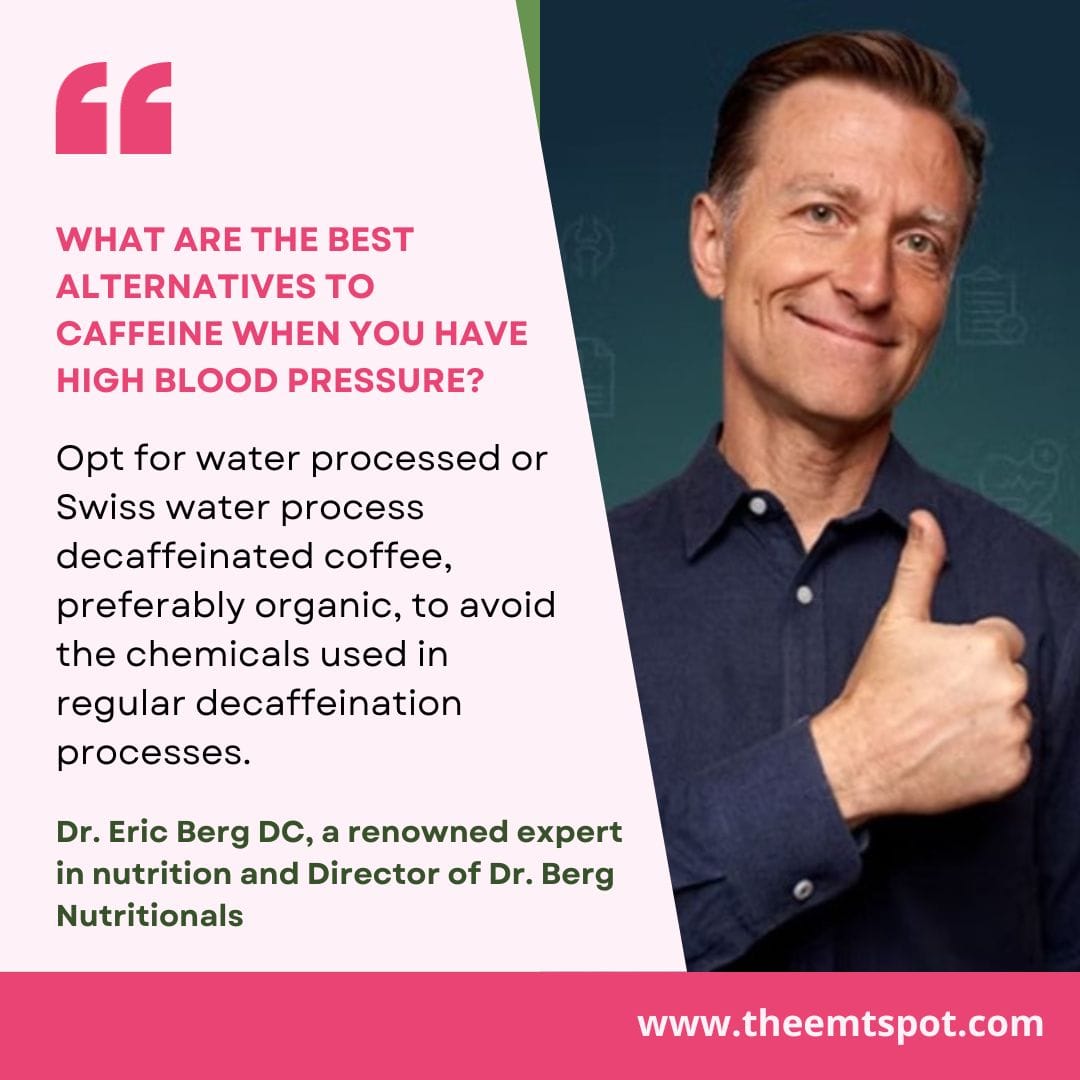best caffeine alternative for blood pressure management according to Dr. Berg