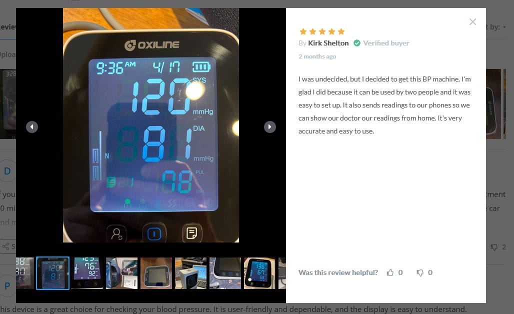 oxiline x pro customer feedback from the official website