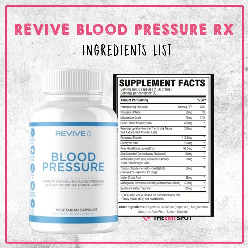 revive blood pressure rx ingredients
