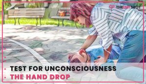 test unconscious hand drop