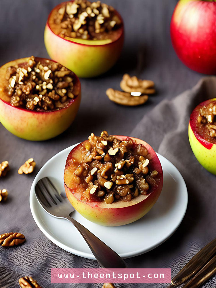 Baked Apples With Cinnamon And Walnuts Recipe