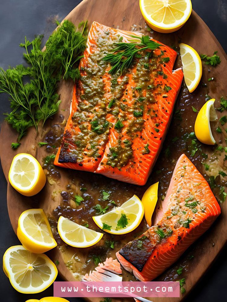Baked Salmon With Lemon And Herbs