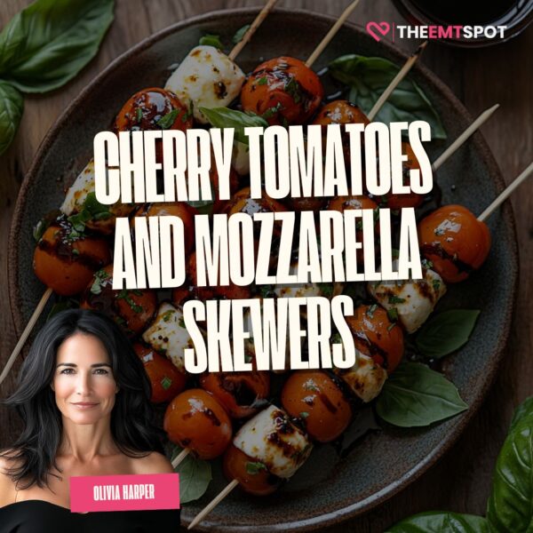 Cherry Tomatoes and Mozzarella Skewers