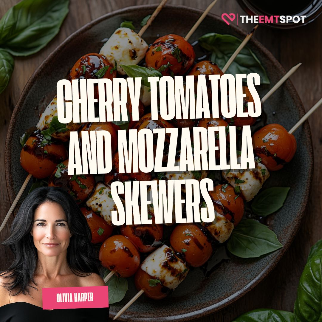 Cherry Tomatoes and Mozzarella Skewers