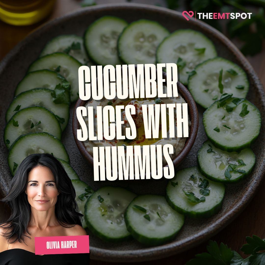 Cucumber Slices with Hummus