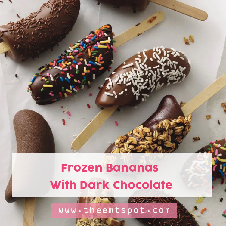 Frozen Bananas With Dark Chocolate Recipe