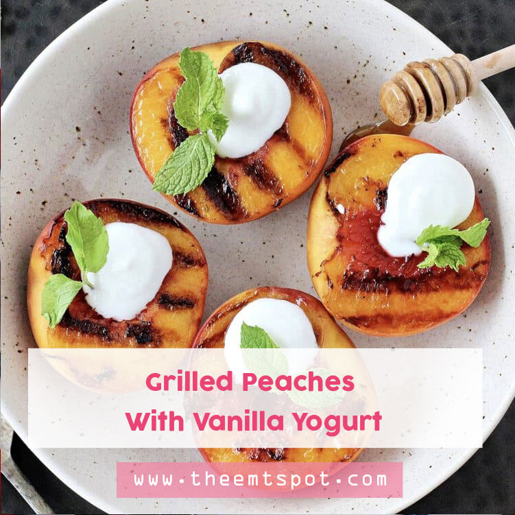 Grilled Peaches With Vanilla Yogurt Recipe
