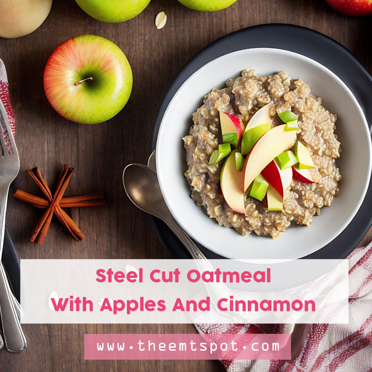 Steel Cut Oatmeal with Apples and Cinnamon