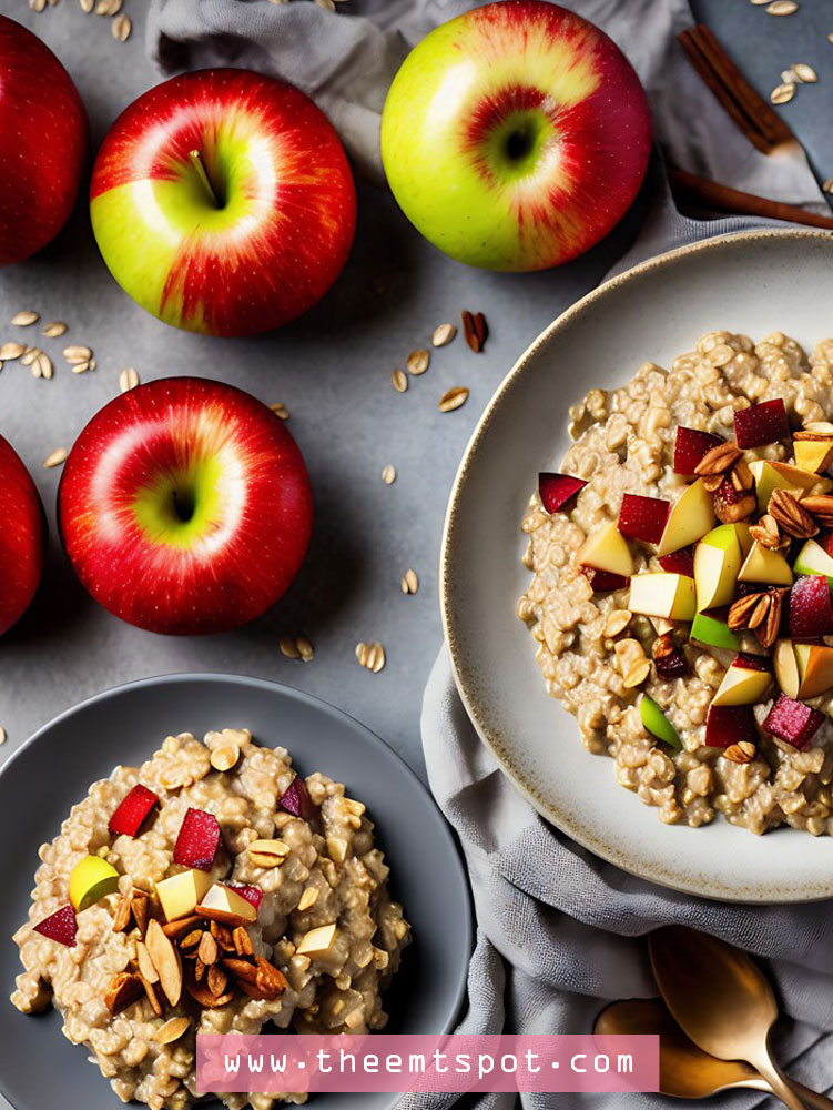 Steel Cut Oatmeal with Apples and Cinnamon recipe