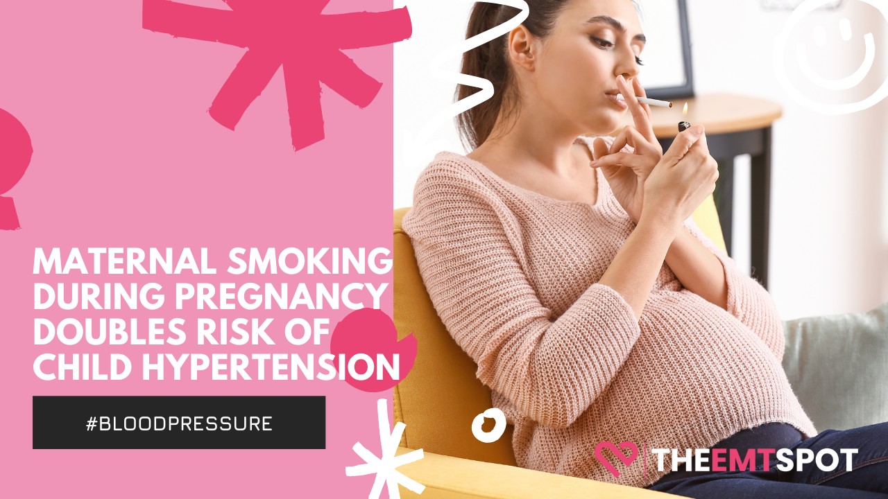 mother smoking while pregnant and blood pressure