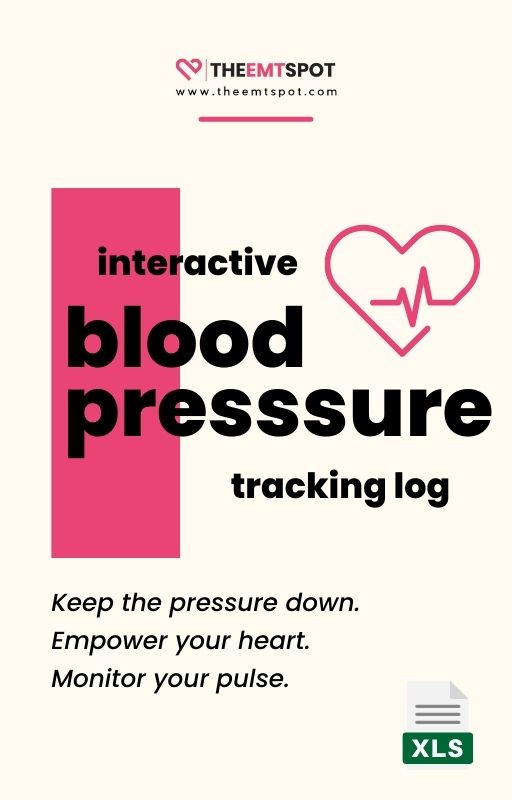 blood pressure tracking log