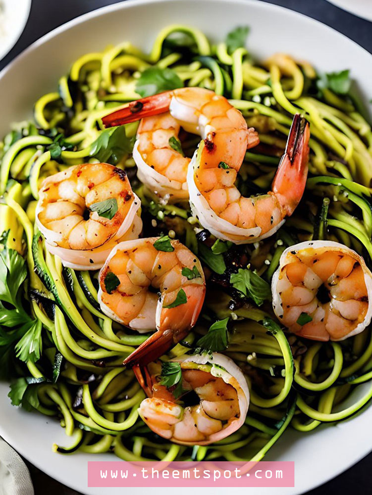 Grilled Shrimp With Zucchini Noodles photo