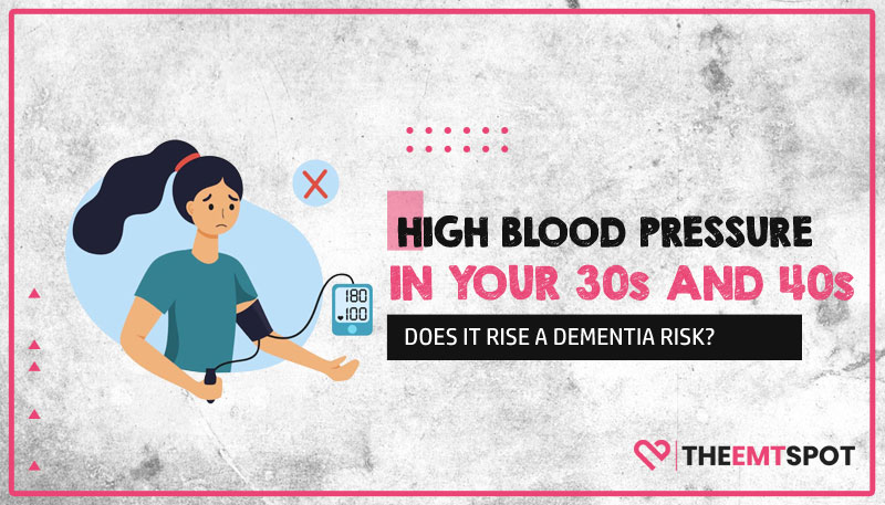 high blood pressure in 30s 40s and dementia risk