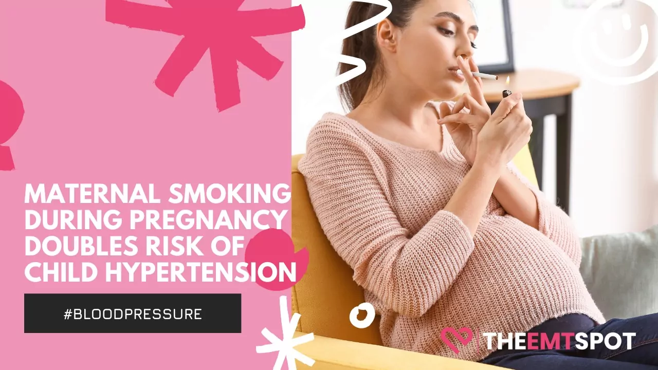 mother smoking while pregnant and blood pressure